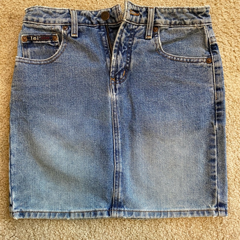 Blue Denim Mini Skirt